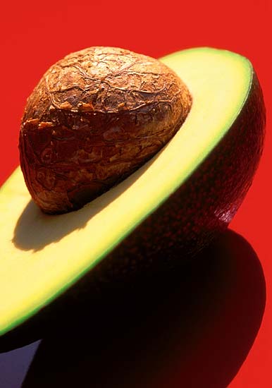 product photography of avocado