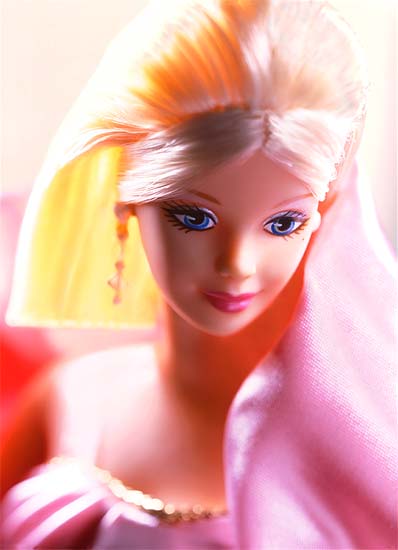 product photography of Mattel Barbie's portrait