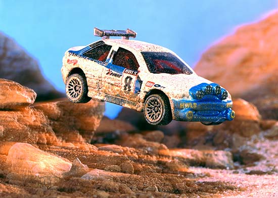 product photography of HotWheels off-road racing