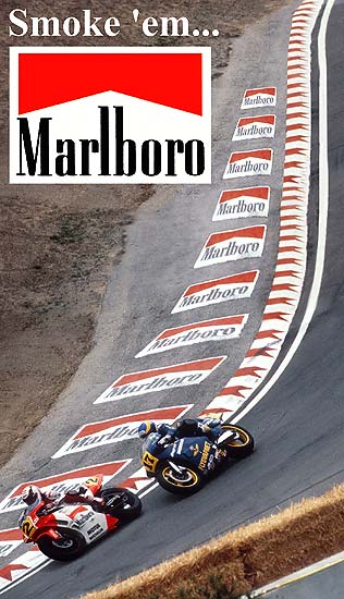 Marlbro at Laguna Seca motorcycle racing